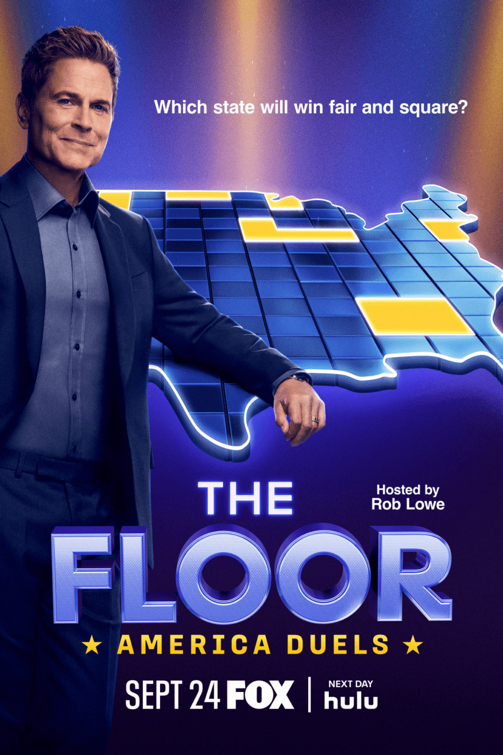 The Floor is a breakout entertainment gameshow hit where 100 contestants compete on a giant grid, battling neighbors in head-to-head quizzes to conquer territory.